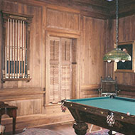 Shutters Next to Pool Table